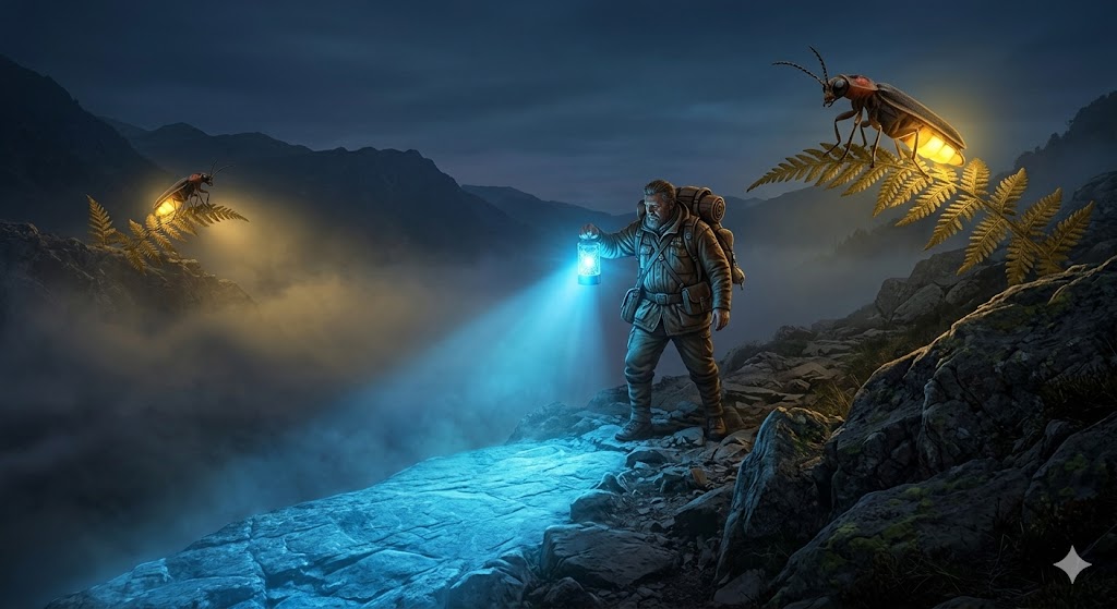The blind wanderer with Neon